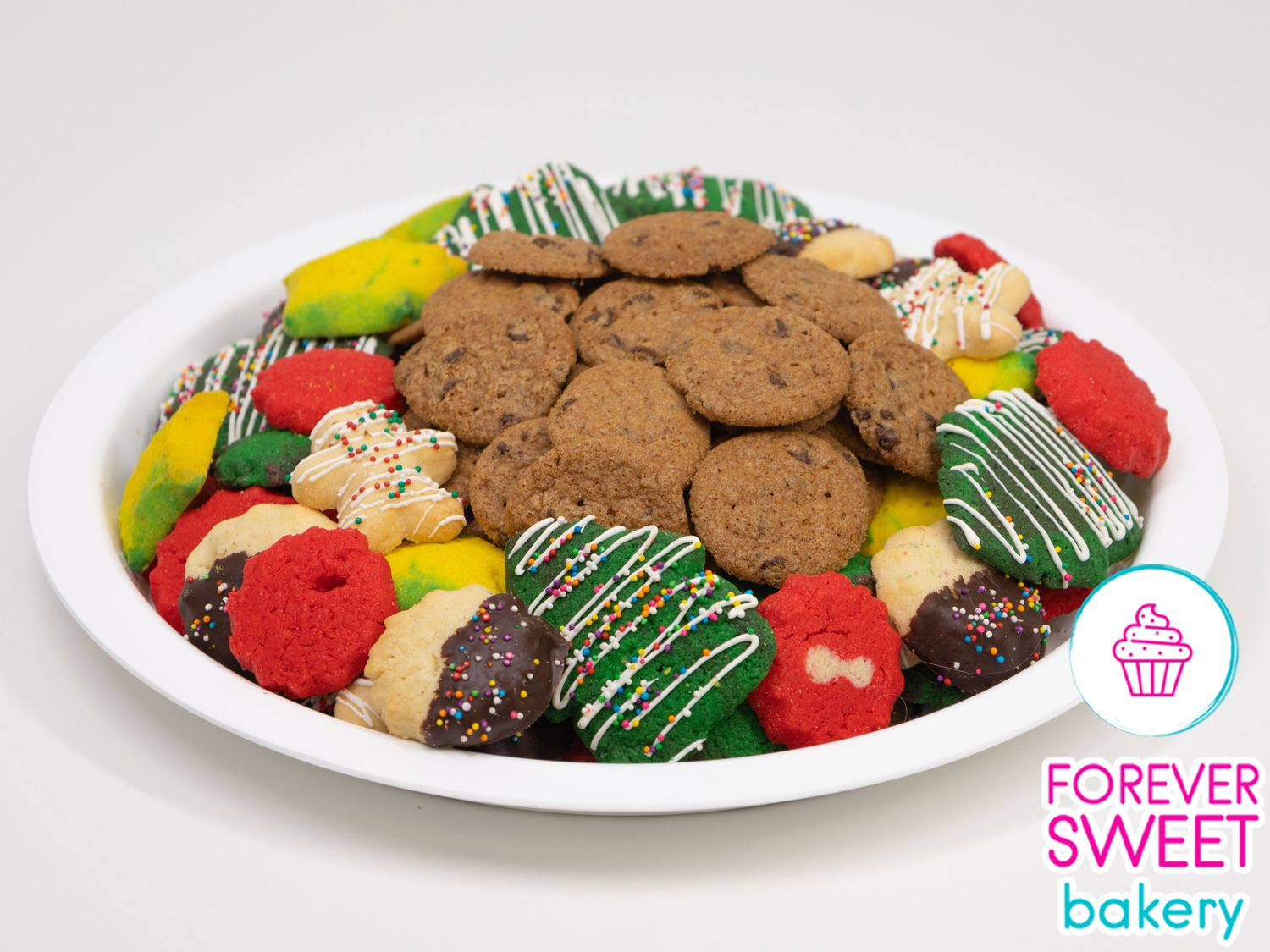 Mini Chocolate Chip and Holiday Butter Cookies Tray