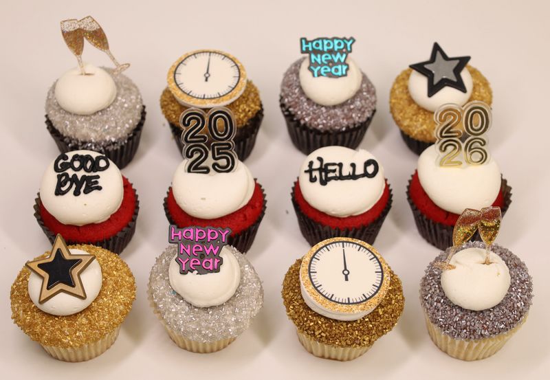 2025 New Years Dozen Cupcakes