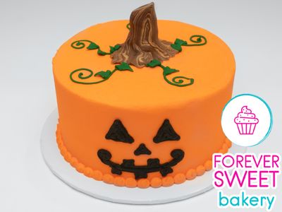Pumpkin Face Cake
