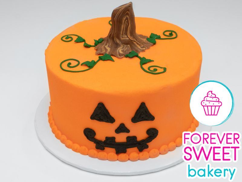 Pumpkin Face Cake