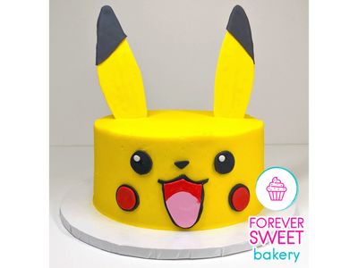 Pikachu with Standing Ears Cake