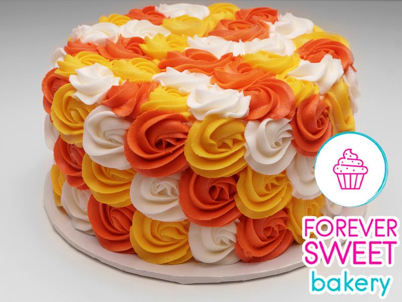 Autumn Rosettes Cake