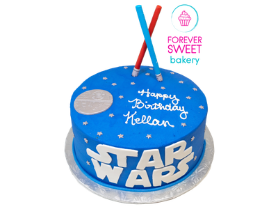 Star Wars Light Sabers Cake