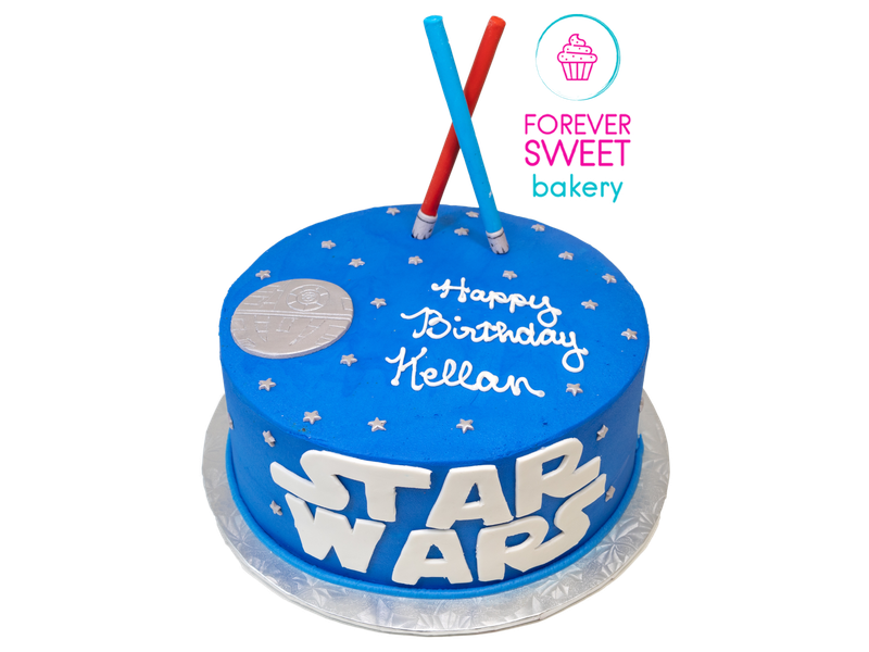 Star Wars Light Sabers Cake