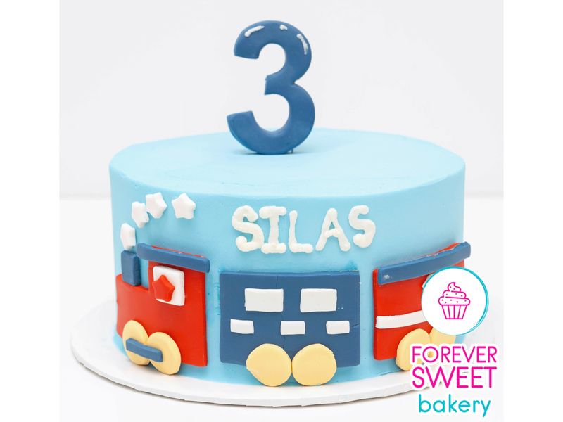 Train with Box Cars Cake