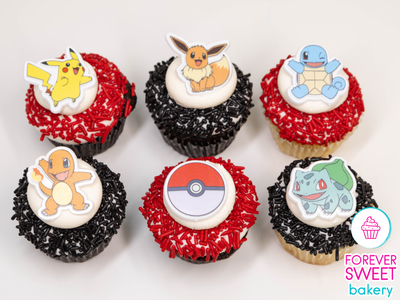 Pokemon Character Ring Cupcakes