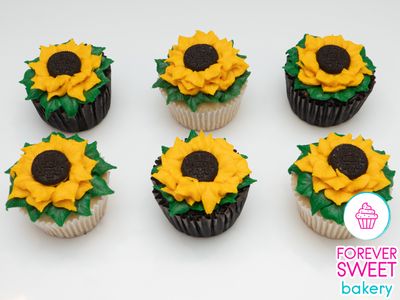 SunFlower Decorated Cupcakes