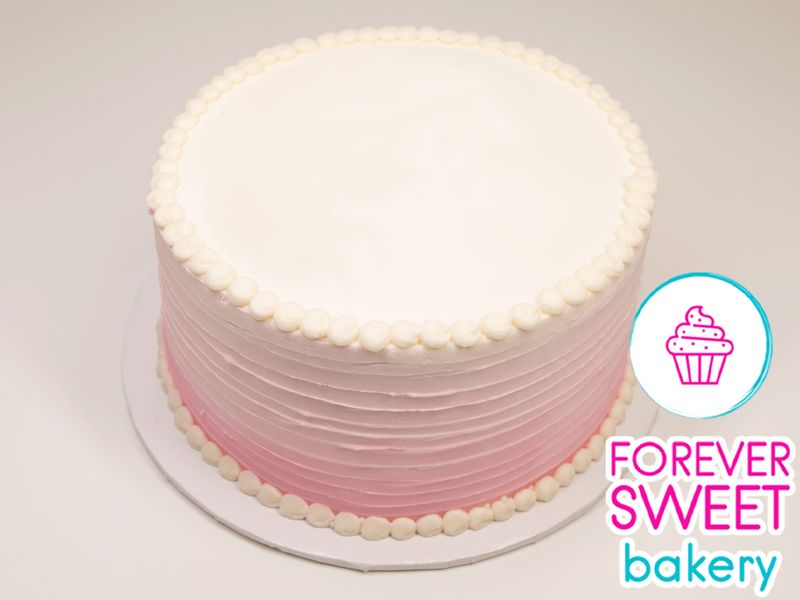Pink Ombre Ridged Cake