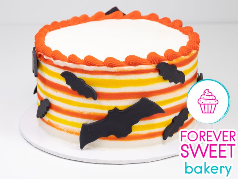 Striped Bat Cake