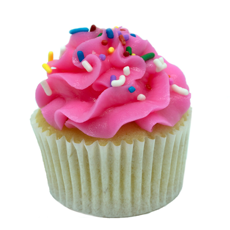Vanilla Pink Cloud Cupcake