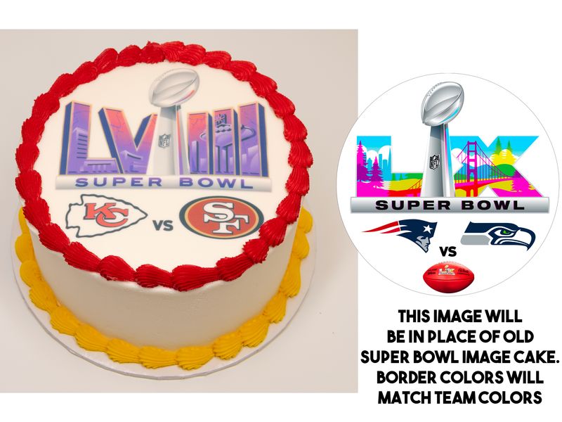 Super Bowl Image Cake