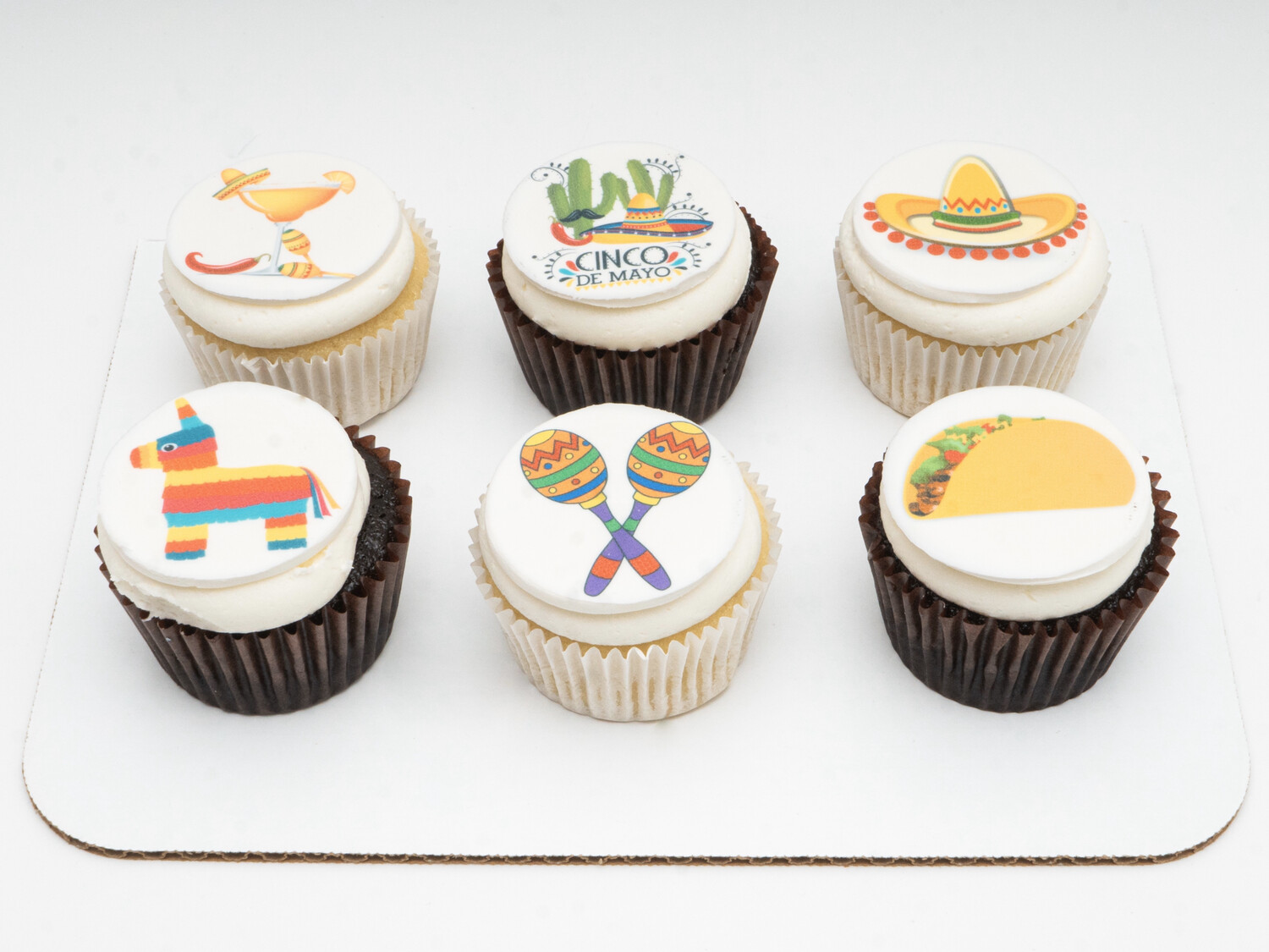Cinco de Mayo 6 Pack Cupcakes