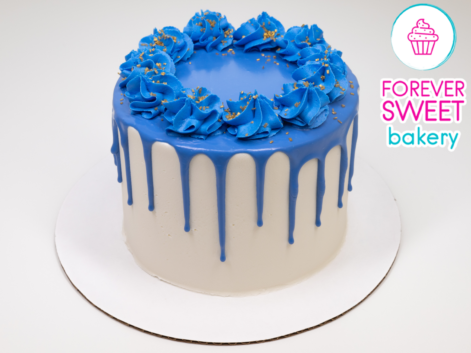 Drip Cake with Gold Sugar