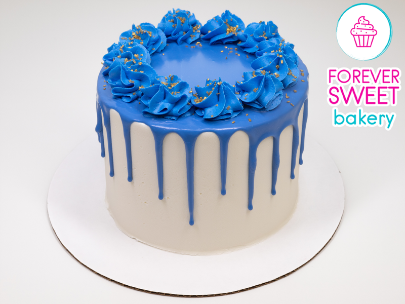 Drip Cake with Gold Sugar