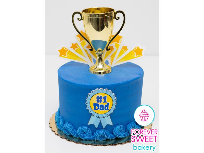 #1 Dad Trophy Cake
