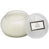 Mokara 2 wick embossed glass candle