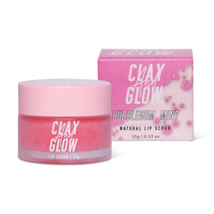 Clay and Glow Lipscrub Bubblegum & Mint