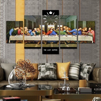 LUXURY LAST SUPPER CANVAS WALL FRAME