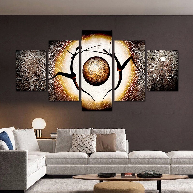 LUXURY SKELETON AFRICAN ART CANVAS WALL FRAME