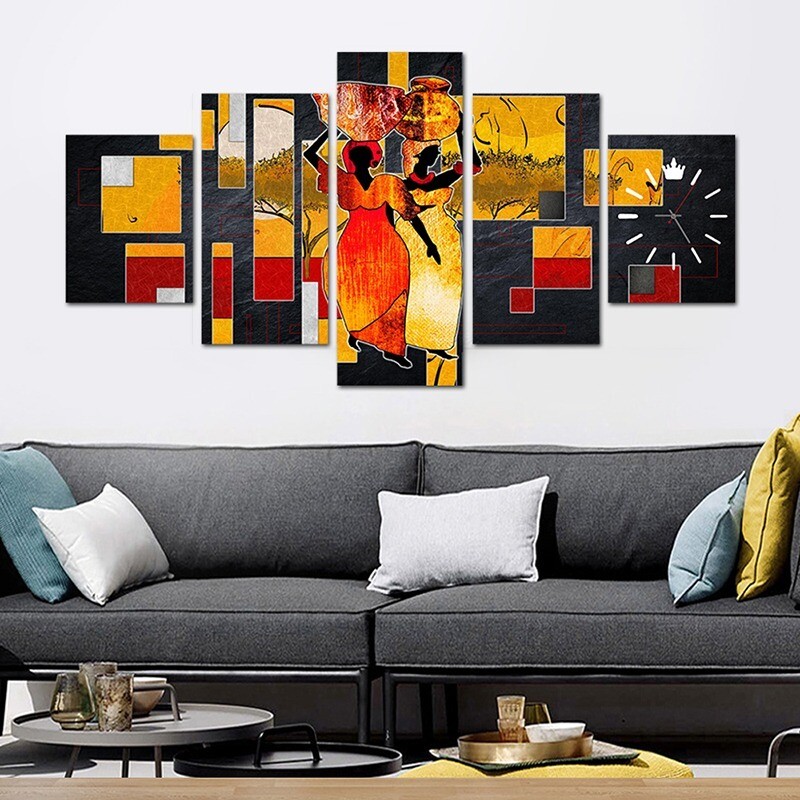 LUXURY AFRICAN POT CANVAS WALL FRAME