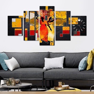 LUXURY AFRICAN POT CANVAS WALL FRAME