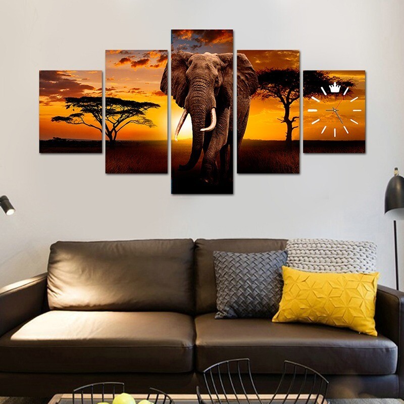 LUXURY ELEPHANT B CANVAS WALL FRAME