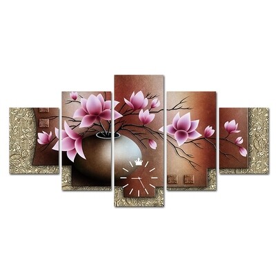 LUXURY FLOWER POT CANVAS WALL FRAME