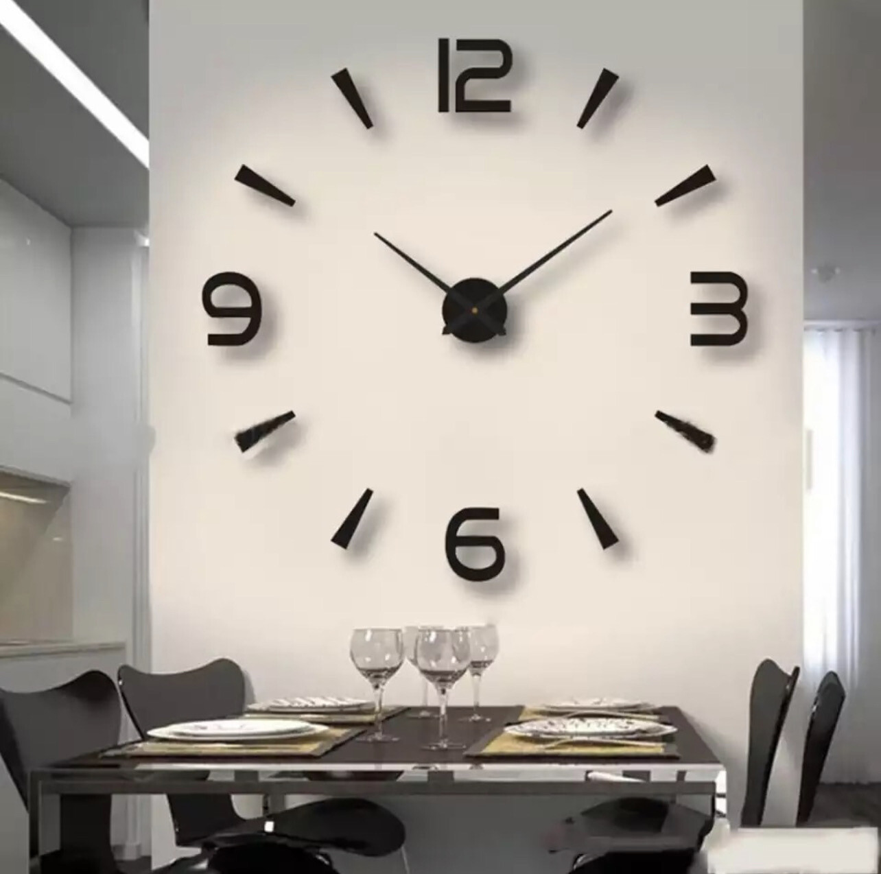 3D DIY Clock For All Wall