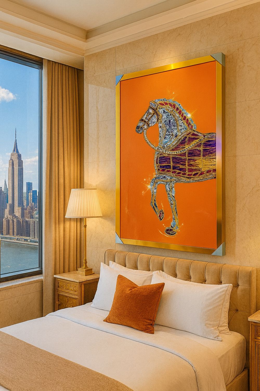 DECORATED ROYAL HOSE CRYSTAL PROCLAIN PAINTING