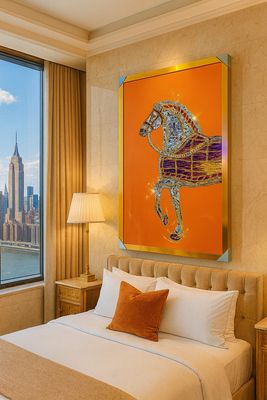 DECORATED ROYAL HOSE CRYSTAL PROCLAIN PAINTING