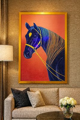 EMIRATE NATURE HOSE LUXURY CRYSTAL PROCLAIN PAINTING