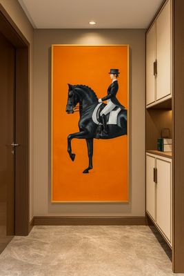 HOSE MAN CRYSTAL PROCLAIN PAINTING