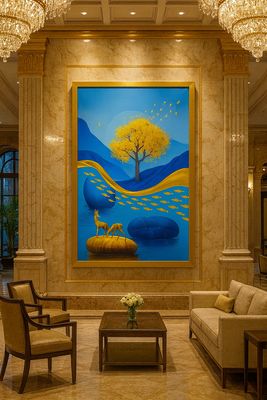 NATURE TREE LUXURY CRYSTAL PROCLAIN PAINTING