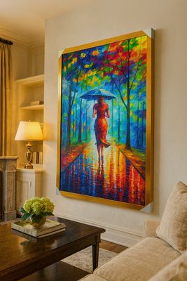 VIRTUE WOMAN LUXURY CRYSTAL PROCLAIN PAINTING