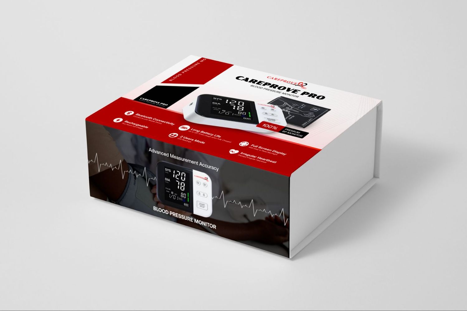 CAREPROVE BP MONITOR (Fully Rechargeable)
