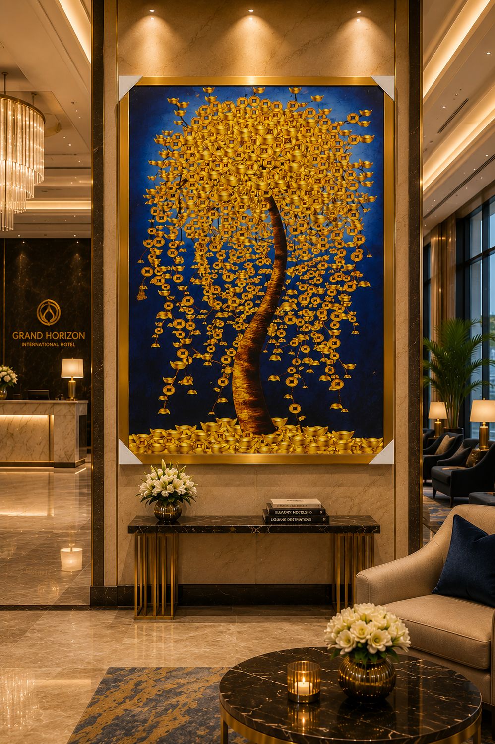 NATURE LUXURY CRYSTAL PROCLAIN PAINTING