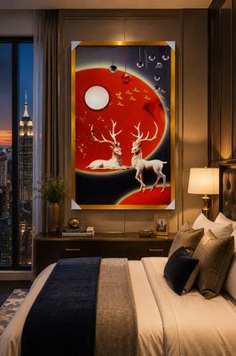 EMIRATE NATURE HOSE LUXURY CRYSTAL PROCLAIN PAINTING