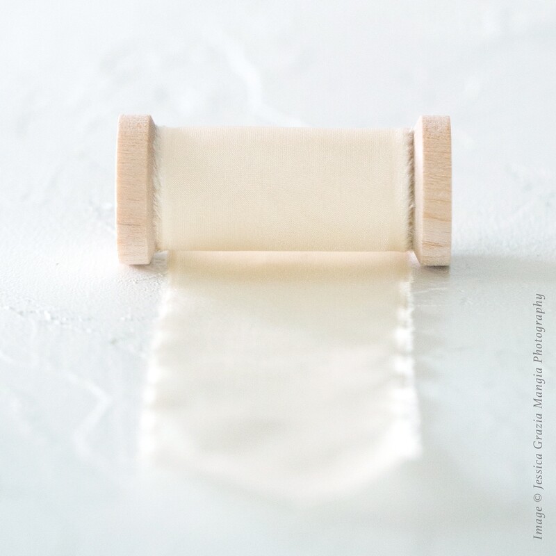 Ivory | Classic Silk Ribbon | 100% Silk