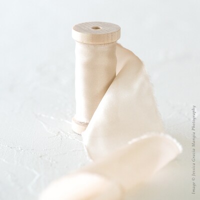 Champagne | Classic Silk Ribbon | 100% Silk
