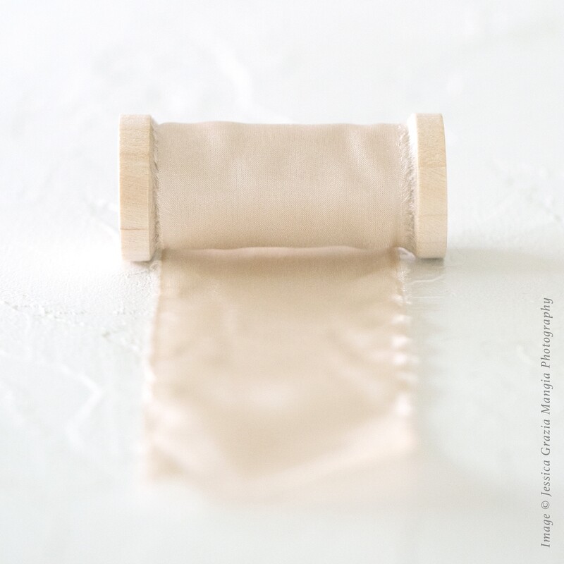 Champagne | Classic Silk Ribbon | 100% Silk