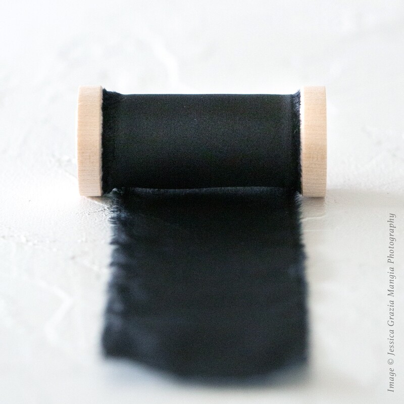 Black | Classic Silk Ribbon | 100% Silk