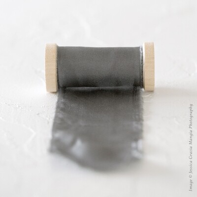 Stone Gray | Classic Silk Ribbon | 100% Silk