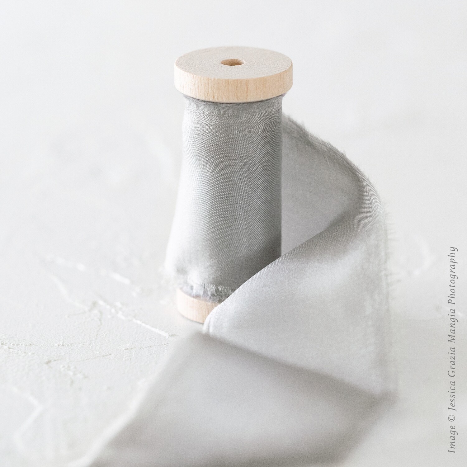 Silver | Classic Silk Ribbon | 100% Silk