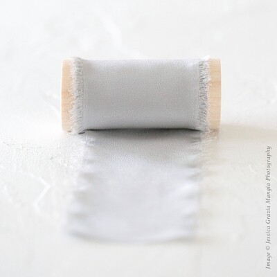 Light Grey | Luxe Silk Ribbon | 100% Silk