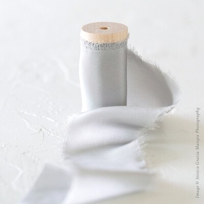 Light Grey | Luxe Silk Ribbon | 100% Silk