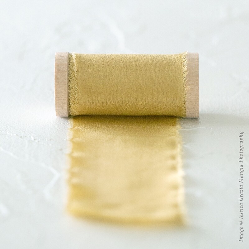 Honey Comb | Luxe Silk Ribbon | 100% Silk