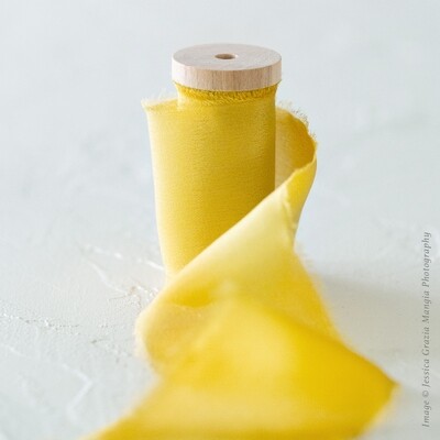 Saffron | Luxe Silk Ribbon | 100% Silk