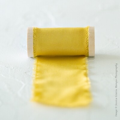 Saffron | Luxe Silk Ribbon | 100% Silk