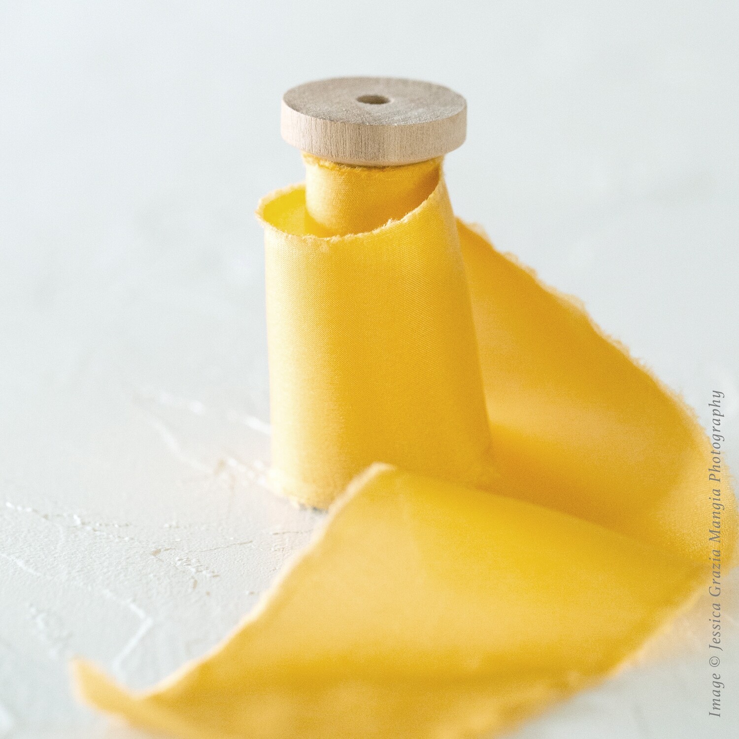 Sunshine Yellow | Classic Silk Ribbon | 100% Silk