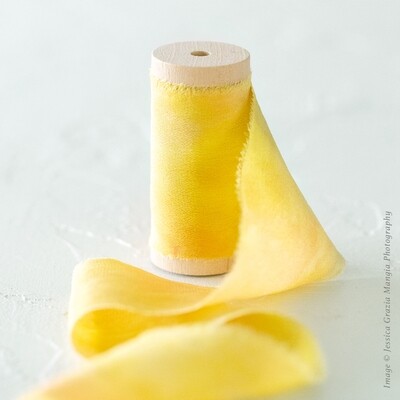 Citron | CLOSEOUT | Artist Series Luxe Silk Ribbon | 100% Silk